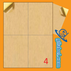 ป้ายฉลากสติ๊กเกอร์ขาวด้านสี่เหลี่ยมมุมตรงขนาด 148x105 มม.