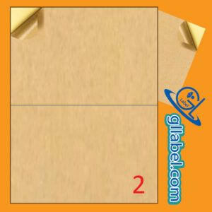 ป้ายฉลากสติ๊กเกอร์ขาวด้านสี่เหลี่ยมมุมตรงขนาด 148x210 มม.